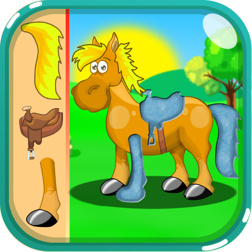 Puzzles animals for kids